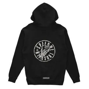 Czarna bluza z kapturem SKULL PISTON-XL - Bluzy męskie - miniaturka - grafika 1
