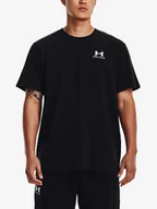 Koszulki sportowe męskie - Koszulka męska Under Armour LOGO EMB HEAVYWEIGHT SS-BLK L - miniaturka - grafika 1