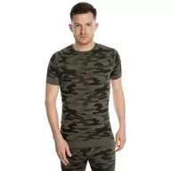 Odzież taktyczna i umundurowanie - Spaio - Koszulka termoaktywna T-shirt Military - Moro Forest Green - miniaturka - grafika 1