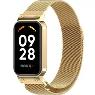 Akcesoria do smartwatchy - opaska pasek bransoleta MILANESEBAND XIAOMI Redmi SMART BAND 2 złota - miniaturka - grafika 1