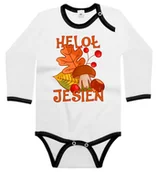 Body dla niemowląt - Body dziecięce Heloł Jesień Dzień Jesieni Grzyb Jarzębina Orzech 98/104 - miniaturka - grafika 1