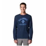 Koszulki sportowe męskie - Koszulka męska Columbia Rockaway River™ Graphic Ls Tee Rozmiar: M / Kolor: ciemnoniebieski - miniaturka - grafika 1