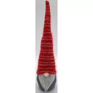 Ozdoby bożonarodzeniowe - SKRZAT Z DŁUGĄ CZERWONĄ CZAPKĄ I ŚWIECĄCYM NOSEM 10x9x42CM - miniaturka - grafika 1