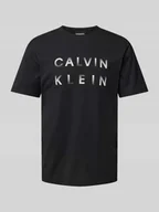 Koszulki męskie - T-shirt z nadrukiem z logo - miniaturka - grafika 1