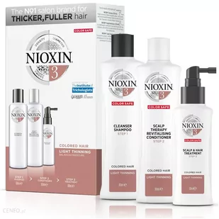 Nioxin System 3 Loyalty Kit zestaw do włosów przerzedzających się 300 ml + 300 ml + 100 ml - Zestawy kosmetyków damskich - miniaturka - grafika 1