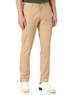 Spodnie męskie - GANT Spodnie męskie Hallden Tech Prep Chinos, khaki (Dark Khaki), - miniaturka - grafika 1