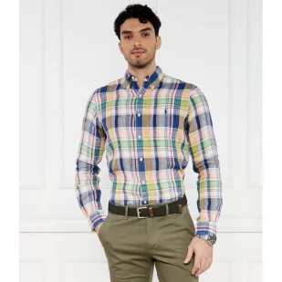 POLO RALPH LAUREN Lniana koszula | Custom fit - Koszule męskie - miniaturka - grafika 1