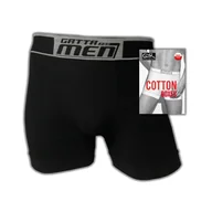 Majtki męskie - Majtki męskie-Boxer Cotton Gatta czarne r. M - bokserki męskie, szeroki ściągacz, wygodne, elastyczne, miękkie, miłe, - miniaturka - grafika 1