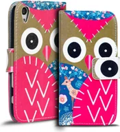 Etui i futerały do telefonów - Etui na telefon komórkowy Sony Xperia M4 Aqua Etui ochronne z motywem ze skóry PU - miniaturka - grafika 1