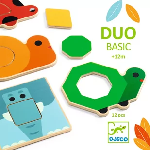 Drewniana układanka puzzle DUOBASIC DJ06216 - Zabawki interaktywne dla dzieci - miniaturka - grafika 1