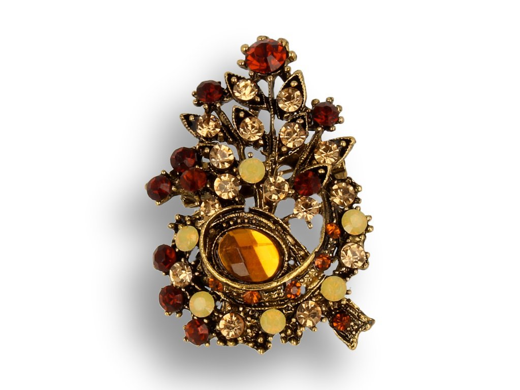 BROSZKA damska z kryształkami