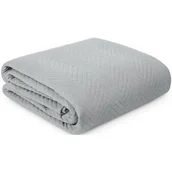 Narzuty - Narzuta EUROFIRANY Len 200 x 220 cm Srebrny - miniaturka - grafika 1