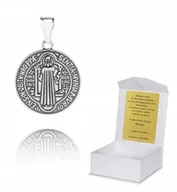 Biżuteria dla dzieci - ! 925 Srebrny Medalik Katolicki 925 3,75g 3cm M5 - miniaturka - grafika 1