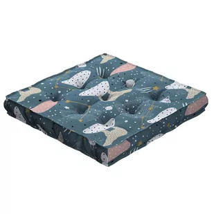 Siedzisko Tomi, Niebieski, 50 × 50 × 10 Cm, Magic Collection - Pufy i podnóżki - miniaturka - grafika 1