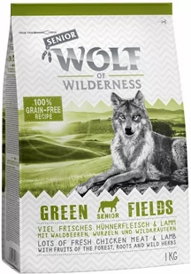 Wolf of Wilderness Senior "Green Fields", jagnięcina (bez zbóż) - 1 kg - Sucha karma dla psów - miniaturka - grafika 1