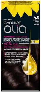 Garnier Olia Farba do włosów nr 4.0 Ciemny Brąz 1op. - Farby do włosów i szampony koloryzujące - miniaturka - grafika 1