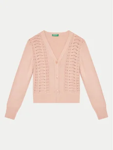 United Colors Of Benetton Kardigan 1370C601Q Różowy Regular Fit - Swetry dla chłopców - miniaturka - grafika 1