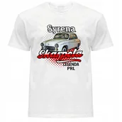 Koszulki męskie - Koszulka męska z nadrukiem SYRENA kultowe auta PRL XXL - miniaturka - grafika 1