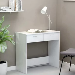 vidaXL vidaXL Biurko, białe, 80x40x75 cm, płyta wiórowa - Biurka - miniaturka - grafika 1
