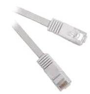 Patchcordy - MicroConnect RJ-45/RJ-45 kat.6 1m Biały V-UTP601W-FLAT - miniaturka - grafika 1