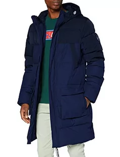 Urban Classics Męska kurtka puchowa parka, ciemnoniebieski/granatowy, M - Kurtki męskie - miniaturka - grafika 1