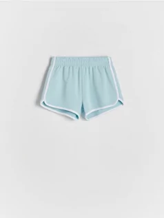 Spodnie i spodenki dla dziewczynek - Reserved - Szorty sportowe - jasnoturkusowy - grafika 1
