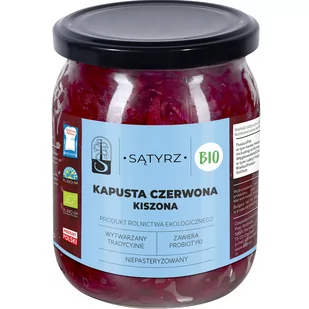 SĄTYRZ - BIO Kapusta kiszona czerwona - Mieszanki warzywne, sałatki - miniaturka - grafika 1