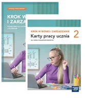 Podręczniki dla liceum - Pakiet Krok w biznes i zarządzanie 2. Podręcznik do liceum ogólnokształcącego i technikum. Zakres podstawowy, Karty pracy ucznia dla szkół - miniaturka - grafika 1