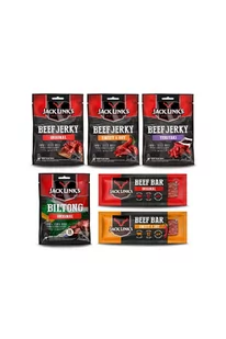 ZESTAW JACK LINK'S WOŁOWINA 3X25G + BILTONG 25G + BATON 2X22,5G - Szybkie dania obiadowe - miniaturka - grafika 1