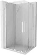 Kabiny prysznicowe - Mexen Velar Duo kabina prysznicowa rozsuwana 90x80 cm, transparent, biała - 871-090-080-02-20 - miniaturka - grafika 1