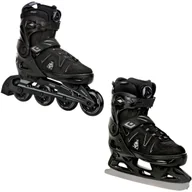 Łyżwy - Rolki Łyżwy Figurowe 2W1 Raven Pulse Pro Black Fitgo 43-46 - miniaturka - grafika 1
