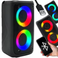 Głośniki przenośne - Głośnik Bluetooth Boombox Mobilny USB RADIO LED Bezprzewodowy Przenośny MP3 A10 - miniaturka - grafika 1