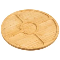 Tace i patery - Taca bambusowa na przekąski 35 cm - miniaturka - grafika 1