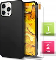 Etui i futerały do telefonów - Hello Case Etui do Apple Iphone 13 Pro Czarne, Matowe, Obudowa Slim, Silikon - miniaturka - grafika 1