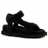 Sandały damskie - Sandały damskie z futerkiem CARINII - Carinii - miniaturka - grafika 1