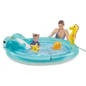 Baseny ogrodowe - Happy People Basen ze zjeżdżalnią Ocean, 198 x 150 x 18 cm - miniaturka - grafika 1