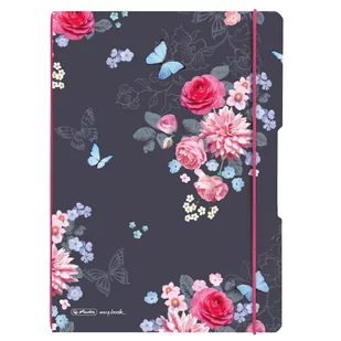 HERLITZ Sp. z o.o. Notatnik z wymiennymi wkładami, A4, Flowers - Notesy i bloczki - miniaturka - grafika 1