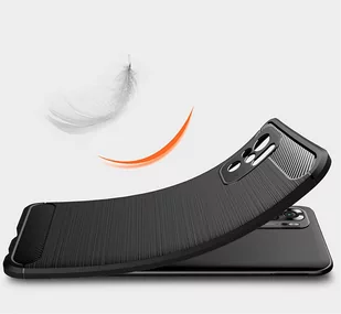 Etui Carbon Case do Xiaomi Redmi Note 10 / 10S czarny - Etui i futerały do telefonów - miniaturka - grafika 3