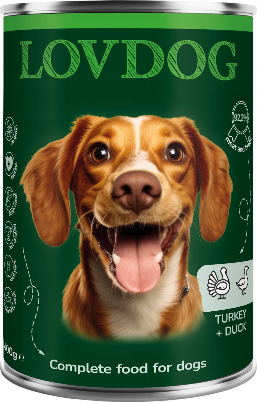 Lovdog Turkey & Duck puszka 400g