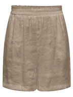 Spodenki damskie - ONLY Szorty w kolorze beżowym - miniaturka - grafika 1