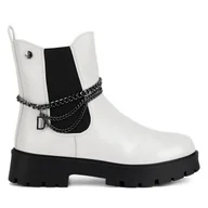 Buty dla dziewczynek - Botki DeeZee CM231117-1 Beżowy - miniaturka - grafika 1