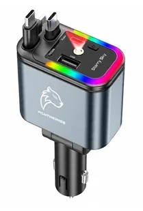 Szybka Ładowarka Samochodowa Do Telefonu Kabel 5W1 Usb-C Lightning Usb Qc - Ładowarki samochodowe - miniaturka - grafika 1