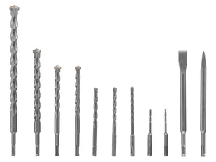 PARKSIDE® Zestaw wierteł do kamienia, cegły i betonu lekkiego (Zestaw wierteł udarowych i dłut, 11 elementów) - Wiertła - miniaturka - grafika 1