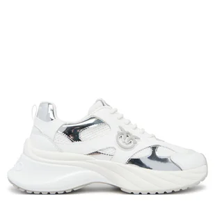 Sneakersy PINKO Ariel 15 SS0067E022 Biały - Sneakersy damskie - miniaturka - grafika 1
