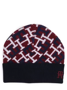 Tommy Hilfiger - Czapka męska z dodatkiem kaszmiru, niebieski|czerwony - Czapki męskie - miniaturka - grafika 1