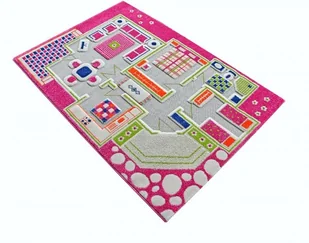 IVI Little Helper 121 md015pe10153 hipoalergiczny objawy alergiczne grubą dywan dla dzieci do zabawy, 100 x 150 cm, różowe, 3d - Dywany dla dzieci - miniaturka - grafika 2