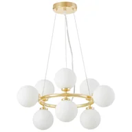 Lampy sufitowe - NOWOCZESNA LAMPA WISZĄCA KLASYCZNE ZŁOTO MARSIADA W9 - miniaturka - grafika 1