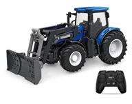 Zabawki zdalnie sterowane - Duży Zdalnie Sterowany Niebieski Traktor Zabawka Mały Rolnik Spychacz - miniaturka - grafika 1