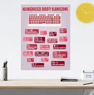 Pomoce naukowe - Naklejka na ścianę: Najważniejsze skróty klawiszowe - miniaturka - grafika 1