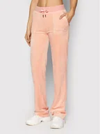 Spodnie sportowe damskie - Juicy Couture Spodnie dresowe Del Ray JCAP180 Różowy Regular Fit - miniaturka - grafika 1